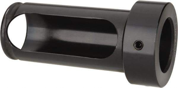 Interstate - 1-1/4" ID, 1-1/2" OD, 3-1/4" Length Under Head, Type Z Lathe Tool Holder Bushing - 3/4" Head Thickness, 2-7/8" Slot Length - Exact Industrial Supply