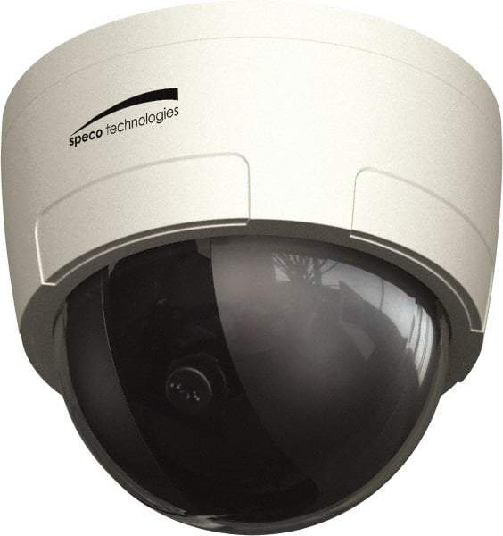 Speco - Indoor Variable Focal Lens Infrared Dome Camera - 3-9mm Lens, 720 Resolution Line, 4.68 Inch Diameter, 4.1 Inch High, Black and White Image - Exact Industrial Supply
