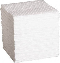 PRO-SAFE - 36 Gal Capacity per Package, Oil Only Pad - 17" Long x 15" Wide, White, Polypropylene - Exact Industrial Supply