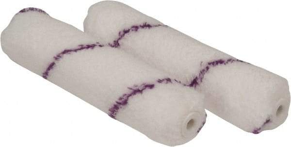 Premier Paint Roller - 1/2" Nap, 6-1/2" Wide Paint Mini Roller - Semi-Rough Texture, Microfiber - Exact Industrial Supply