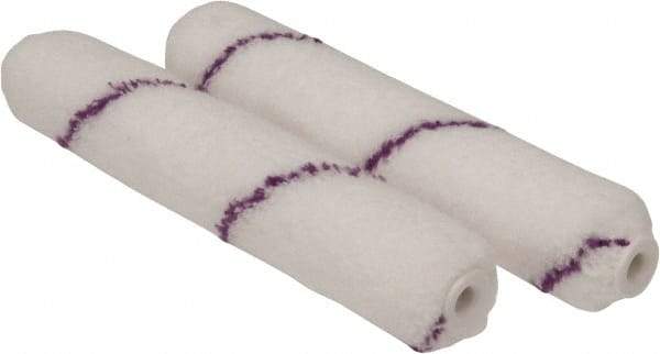 Premier Paint Roller - 3/8" Nap, 6-1/2" Wide Paint Mini Roller - Semi-Smooth Texture, Microfiber - Exact Industrial Supply
