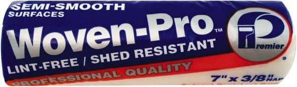 Premier Paint Roller - 3/8" Nap, 18" Wide Paint Roller Cover - Semi-Smooth Texture, Polyester - Exact Industrial Supply