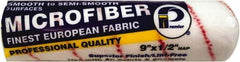 Premier Paint Roller - 1/2" Nap, 9" Wide Paint General Purpose Roller Cover - Semi-Rough Texture, Microfiber - Exact Industrial Supply