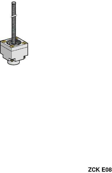 Telemecanique Sensors - 3.7 Inch Long, Limit Switch Head - For Use with ZCK Limit Switches - Exact Industrial Supply