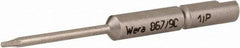 Wera - 4mm Drive, Torx Plus Precision Screwdriver Bit - 1-3/4" OAL - Exact Industrial Supply