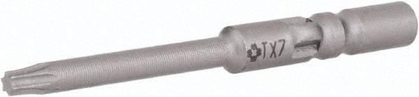 Wera - 4mm Drive, Torx Precision Screwdriver Bit - 1-9/16" OAL - Exact Industrial Supply