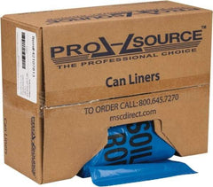 PRO-SOURCE - 32 Gal Capacity, Blue, Hazardous Waste Bag - 1.3 mil Thick x 30" Wide x 43" High, Roll - Exact Industrial Supply