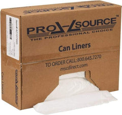 PRO-SOURCE - 1.5 mil Thick, Heavy-Duty Trash Bags - Hexene Resins, Roll Dispenser, 43" Wide x 47" High, Clear - Exact Industrial Supply