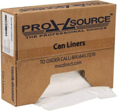 PRO-SOURCE - 1.1 mil Thick, Heavy-Duty Trash Bags - Hexene Resins, Roll Dispenser, 43" Wide x 47" High, Clear - Exact Industrial Supply