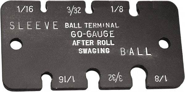 Loos & Co. - 1/16 to 1/8 Inch Range, Wire and Sheet Metal Gage - Use with Ball Terminals - Exact Industrial Supply