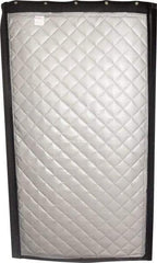 Singer Safety - 8.4' Long x 48" Wide, Fiberglass Modular Acoustic Screen/Frame - ASTM E-84 Specification, Metallic Gray - Exact Industrial Supply