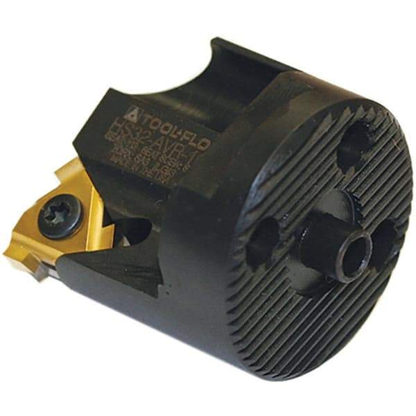 Tool-Flo - Insert Style 22NR, 32mm Head Length, Right Hand Cut, Modular Threading Cutting Unit Head - System Size HS40, 1.063" Center to Cutting Edge, Series Laydown - Exact Industrial Supply