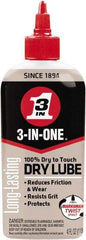 3-IN-ONE - 4 oz Bottle Dry Film Lubricant - Light Amber, 500°F Max - Exact Industrial Supply