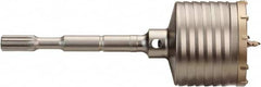 4″ Diam, Spline Shank, Carbide-Tipped Rotary & Hammer Drill Bit 3″ Usable Length, 22″ OAL