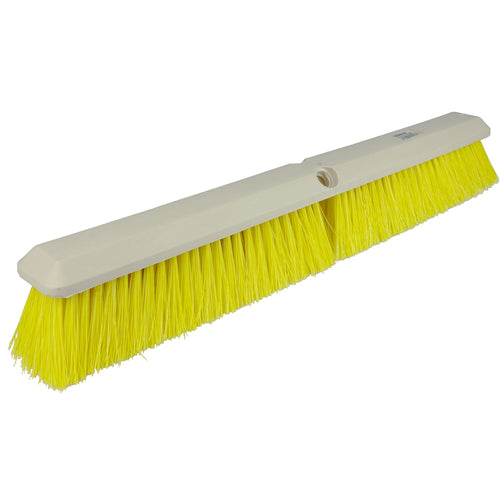 18″ - Yellow Medium Perma Sweep Broom Without Handle - Exact Industrial Supply