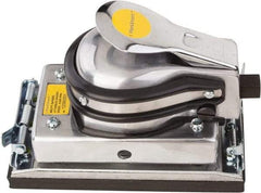 Value Collection - 8,000 OPM, 4 CFM Air Consumption, 90 psi Air Pressure, Palm Air Orbital Sander - Rectangular Pad, 1/4 NPT Inlet - Exact Industrial Supply