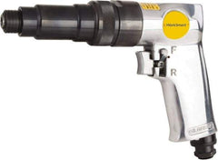 Value Collection - 1/4" Bit Holder, 1,800 RPM, Pistol Grip Handle Air Screwdriver - 2-1/2 to 5.8 Ft/Lb Torque, 1/4" Inlet, 4 CFM - Exact Industrial Supply