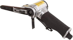 Value Collection - 3/8 x 13 Inch, 20,000 RPM Air Belt Sander - 0.45 Hp, 4 CFM Air Consumption, Rear Exhaust - Exact Industrial Supply