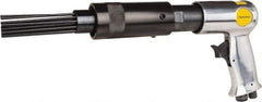 Value Collection - 3,200 BPM, 19mm Bore Diam, Pneumatic Pistol Grip Needle Scaler - 1/8" Needle Diam, 7.1" Needle Length, 1-7/8" Stroke Length, 4 CFM, 90 psi, 1/4 NPT Inlet - Exact Industrial Supply