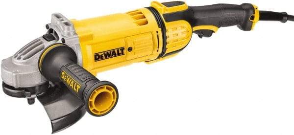 DeWALT - 7" Wheel Diam, 8,500 RPM, Corded Angle & Disc Grinder - 5/8-11 Spindle, 120 Volts - Exact Industrial Supply