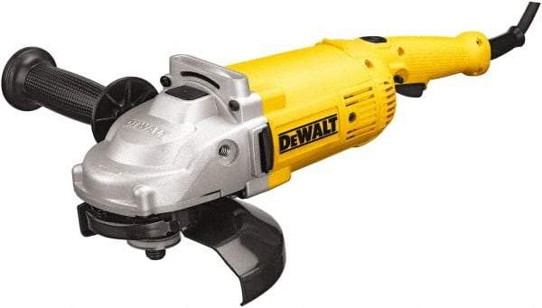 DeWALT - 7" Wheel Diam, 8,500 RPM, Corded Angle & Disc Grinder - 5/8-11 Spindle, 120 Volts - Exact Industrial Supply