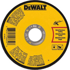 DeWALT - 7" 60 Grit Aluminum Oxide Cutoff Wheel - 0.045" Thick, 7/8" Arbor, 8,700 Max RPM, Use with Angle Grinders - Exact Industrial Supply