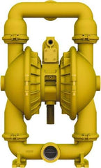 Versa-Matic - 2" NPT, Air Operated Diaphragm Pump - Santoprene Diaphragm, Aluminum Housing - Exact Industrial Supply