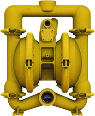 Versa-Matic - 1-1/4 \x96 1-1/2 NPT, Air Operated Diaphragm Pump - Santoprene Diaphragm, Aluminum Housing - Exact Industrial Supply