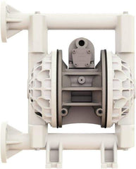 Versa-Matic - 1" NPT, Air Operated Diaphragm Pump - Buna-N Diaphragm, Polypropylene Housing - Exact Industrial Supply