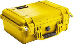Pelican Products, Inc. - 13" Wide x 6-53/64" High, Clamshell Hard Case - Yellow, Polyethylene - Exact Industrial Supply