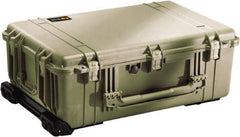 Pelican Products, Inc. - 20-15/32" Wide x 12-29/64" High, Clamshell Hard Case - Olive, Polyethylene - Exact Industrial Supply