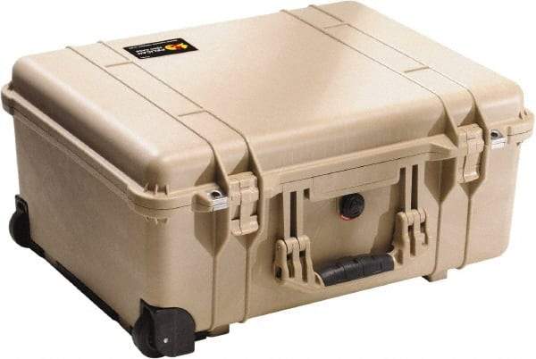 Pelican Products, Inc. - 17-59/64" Wide x 10-27/64" High, Clamshell Hard Case - Tan, Polyethylene - Exact Industrial Supply