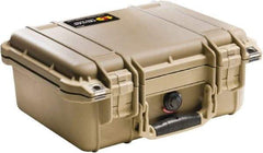 Pelican Products, Inc. - 11-5/8" Wide x 6" High, Clamshell Hard Case - Tan, Polyethylene - Exact Industrial Supply