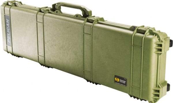 Pelican Products, Inc. - 16" Wide x 6-1/8" High, Long Gun Case - Olive, Polyethylene - Exact Industrial Supply