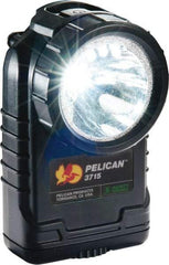 Pelican Products, Inc. - White LED Bulb, 233 Lumens, Right Angle Flashlight - Black Plastic Body, 4 AA Alkaline Batteries Not Included - Exact Industrial Supply