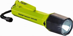 Polymer Flashlight Flashlight 161 Lumens, 1320 min Runtime, White LED Bulb, Yellow Body,
