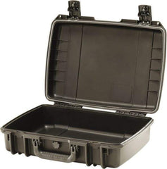 Pelican Products, Inc. - 14-45/64" Wide x 5-51/64" High, Clamshell Hard Case - Black, HPX High Performance Resin - Exact Industrial Supply