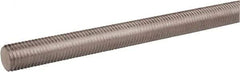 Made in USA - M20x2.5 UNC (Coarse), 2m Long, Stainless Steel General Purpose Threaded Rod - Uncoated, Right Hand Thread - Exact Industrial Supply