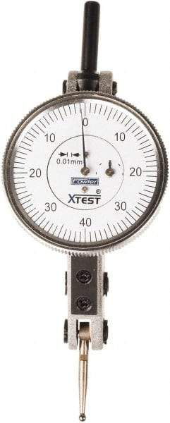 Fowler - Dial Test Indicators Maximum Measurement (mm): 1.60 Dial Graduation (mm): 0.0100 - Exact Industrial Supply