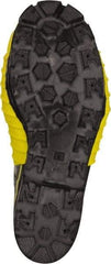 Viking - Men's Size 9 Medium Width Steel Work Boot - Black, Yellow, Rubber Upper, Nitrile Rubber Outsole, 16" High, Non-Slip, Chemical Resistant, Waterproof, Electric Shock Resistant - Exact Industrial Supply