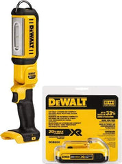DeWALT - 20 Volts, 500 Lumens, Cordless Work Light - Black/Yellow, 17 hr Run Time - Exact Industrial Supply