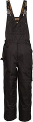 Viking - Size M, Black, Rain, Wind Resistant Bib Overall - No Pockets - Exact Industrial Supply