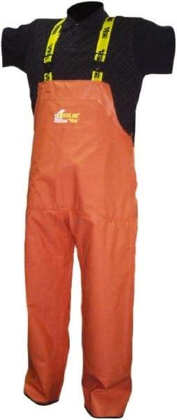 Viking - Size XL, Orange, Rain, Wind Resistant Bib Overall - No Pockets - Exact Industrial Supply