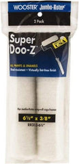 Wooster Brush - 3/8" Nap, 6-1/2" Wide Paint Mini Roller - Medium Texture, Woven - Exact Industrial Supply