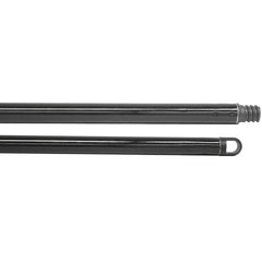 48″ Metal Handle, Threaded, 3/4″ Diameter, Black - Exact Industrial Supply