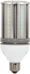 Value Collection - 18 Watt LED Commercial/Industrial Medium Screw Lamp - 2,700°K Color Temp, 2,070 Lumens, 100, 277 Volts, E26, 50,000 hr Avg Life - Exact Industrial Supply