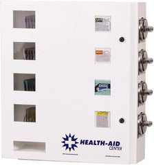 Synergy Management - Medical Vending Machines & Dispensers; Height (Inch): 21 ; Width (Inch): 20 ; Depth (Inch): 5-1/2 ; Number of Shelves: 4 ; Door Type: Manual Closing ; Shelf Type: Adjustable - Exact Industrial Supply