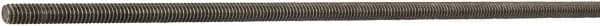 Made in USA - 1-1/4-7 UNC (Coarse), 12' Long, Medium Carbon Steel General Purpose Threaded Rod - Uncoated, Right Hand Thread - Exact Industrial Supply