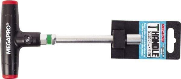 Megapro - 11/32" Hollow Shaft Nutdriver - T-Handle Handle, 7" OAL - Exact Industrial Supply