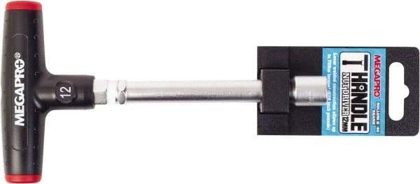 Megapro - 12mm Hollow Shaft Nutdriver - T-Handle Handle, 175mm OAL - Exact Industrial Supply